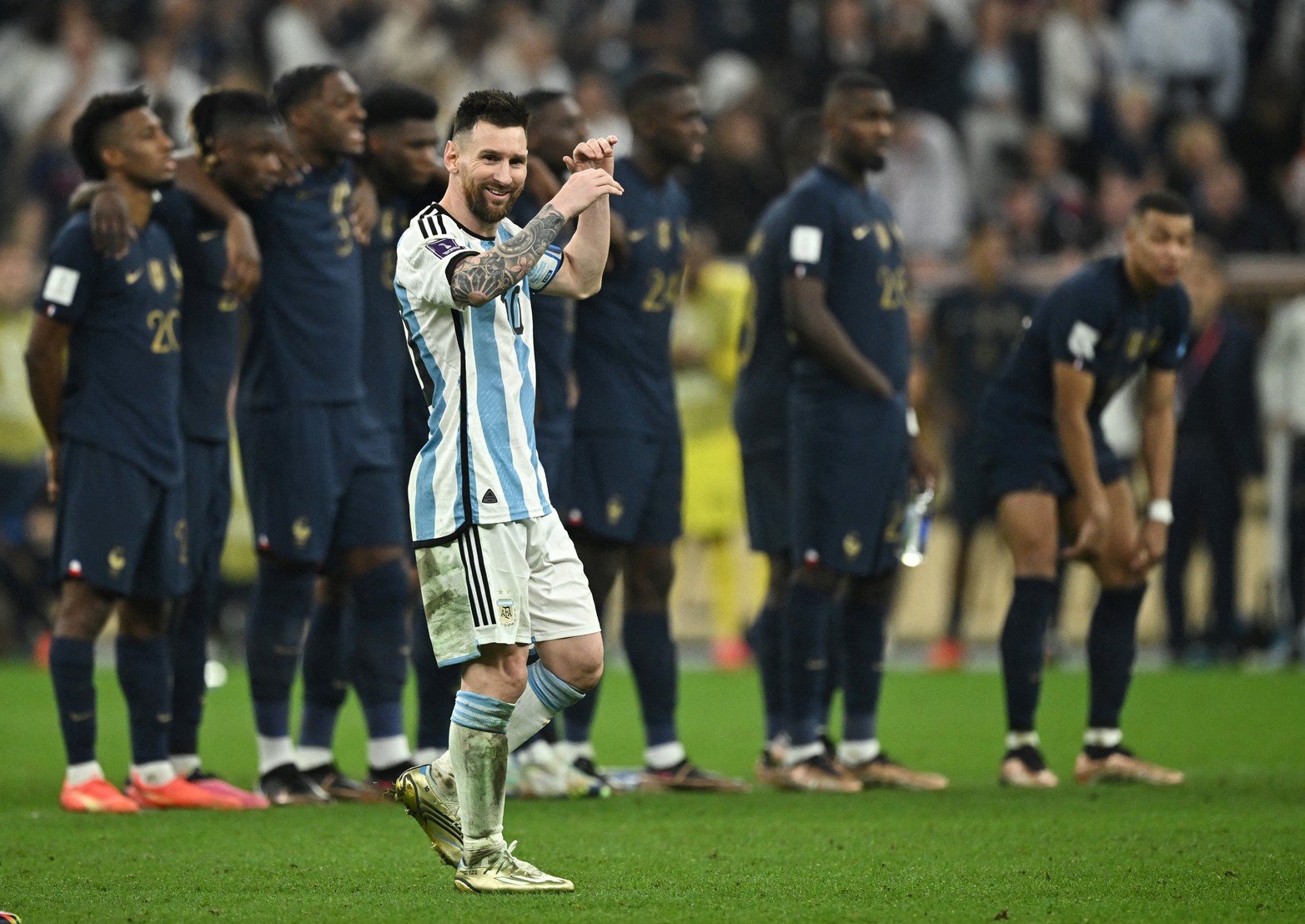 Los mejores encuadres de Lionel Messi, que dejó la final de la Copa del Mundo entre Argentina y Francia.