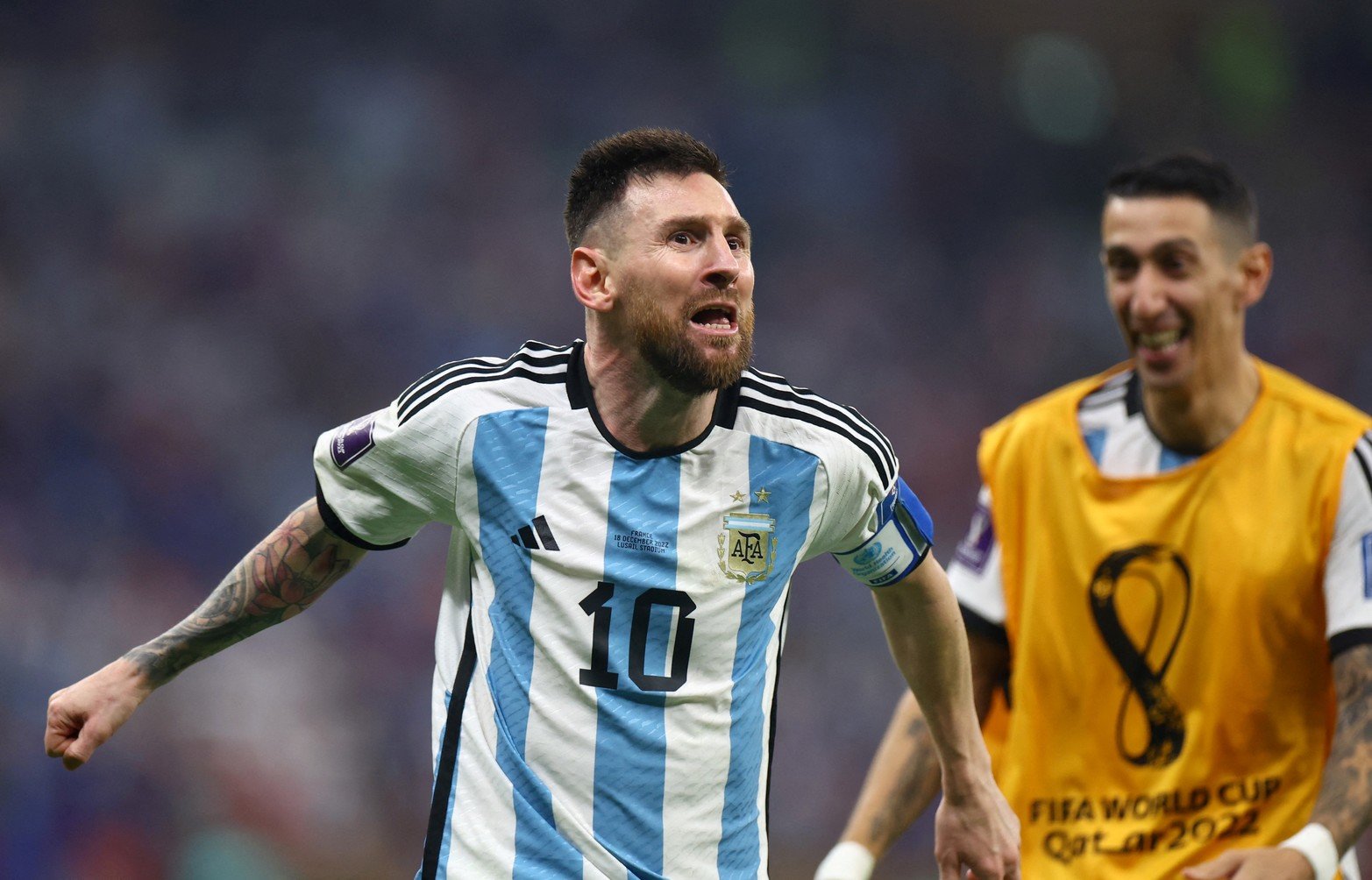 Los mejores encuadres de Lionel Messi, que dejó la final de la Copa del Mundo entre Argentina y Francia.