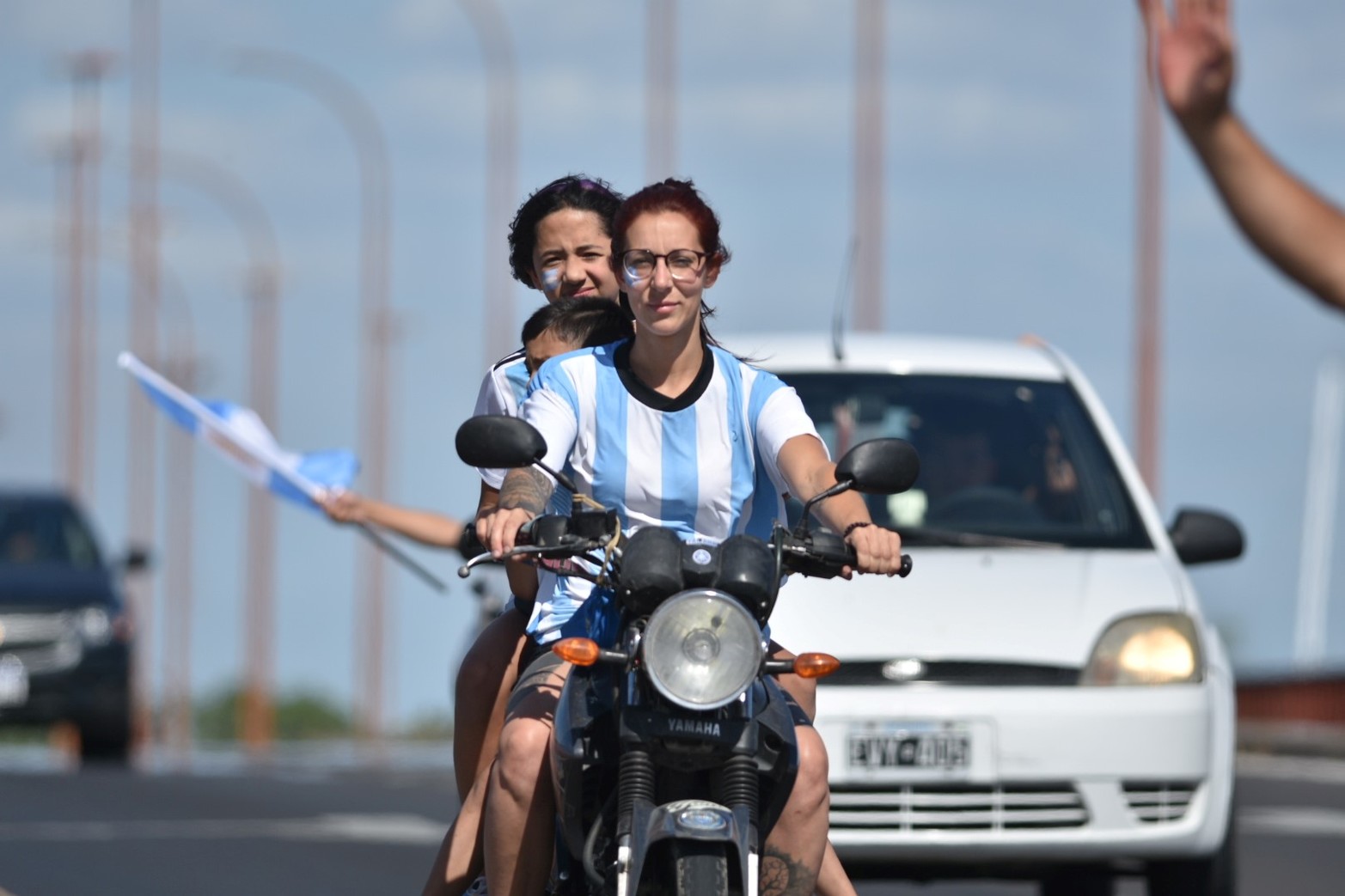 Los festejos en Santa Fe. Argentina campeón mundial luego de 36 años. Foto Manuel Fabatía