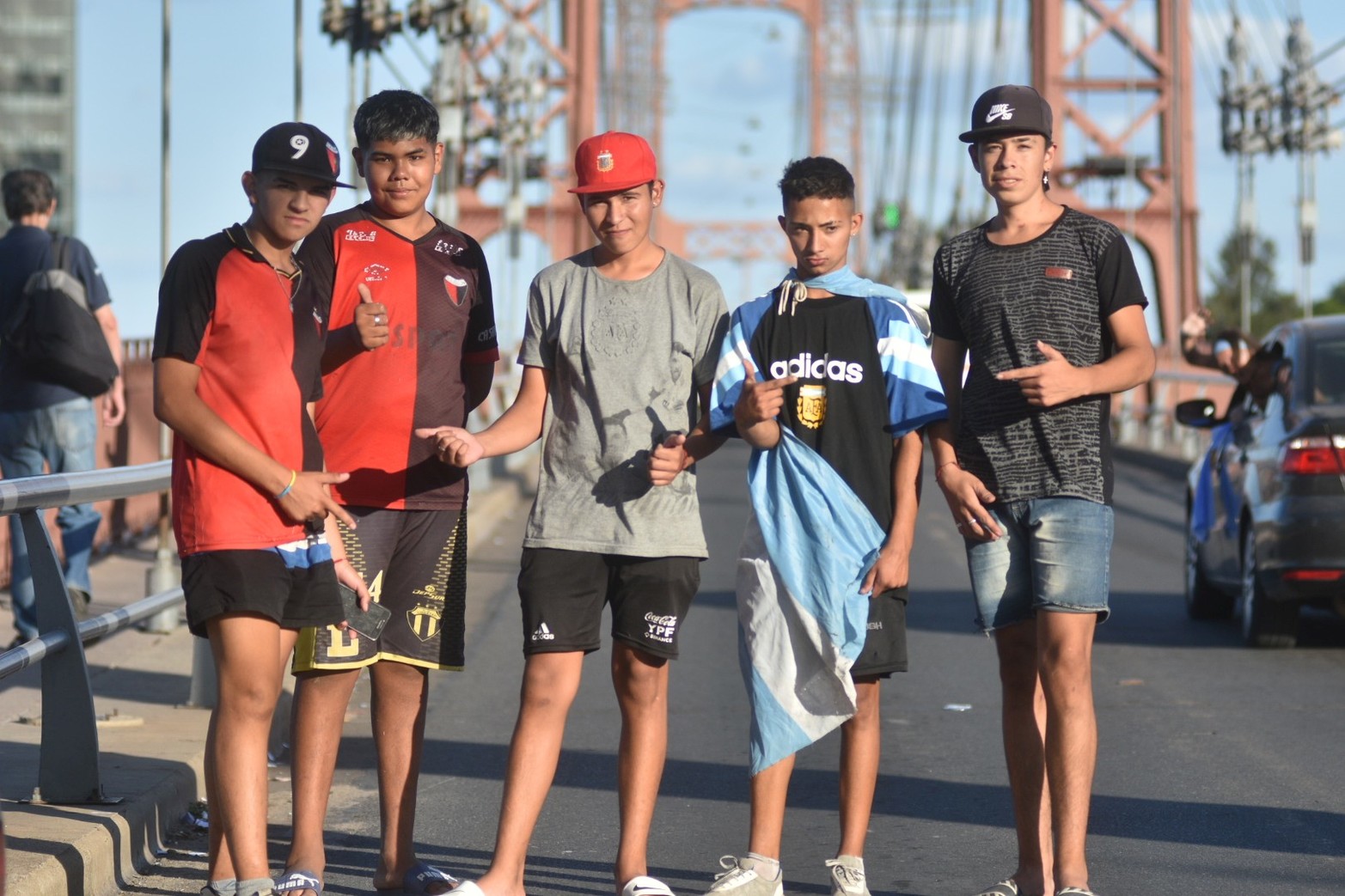 Los festejos en la costanera oeste, Argentina logró salir campeona del mundo en fútbol.