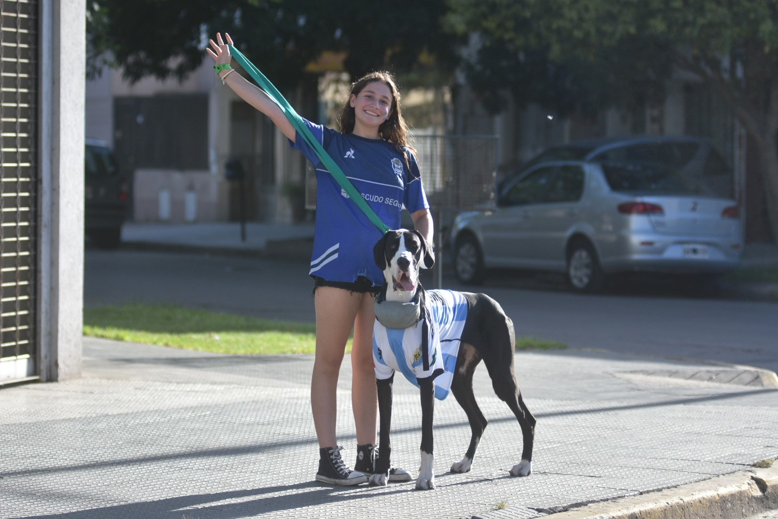 Los festejos en la costanera oeste, Argentina logró salir campeona del mundo en fútbol.