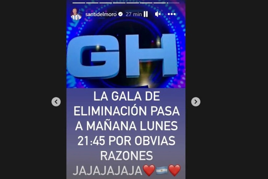 La gala de eliminación se postergó por la celebración del Mundial.