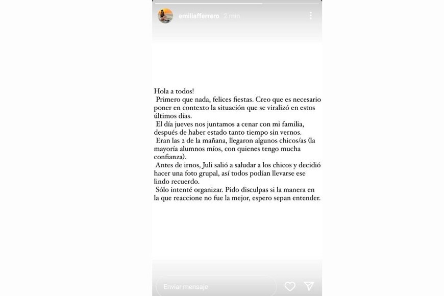 La novia de Julián Álvarez hizo un descargo luego de las críticas por su video viral.