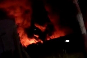 El incendio se inició en la fábrica textil Manufactura de Fibras Sintéticas S.A