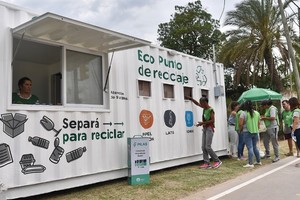 EcoPunto de reciclaje. Crédito: Municipalidad de Santa Fe
