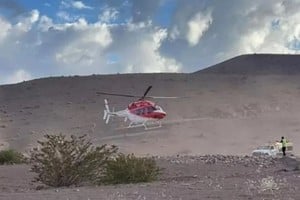 El rescate en helicóptero se concretó el sábado
