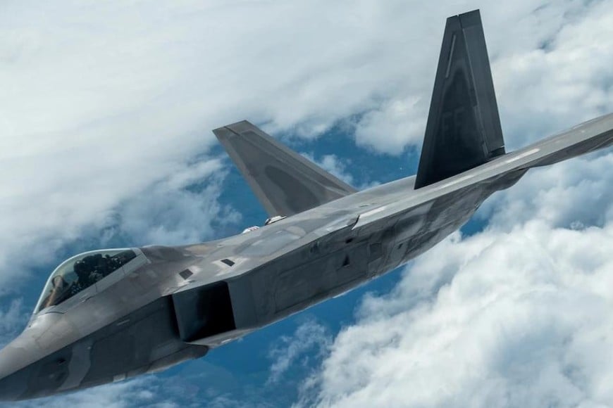 El caza F-22 utilizado. Crédito: Fuerza Aérea de los Estados Unidos