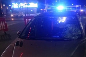 Así quedó el automóvil involucrado en el accidente. Crédito: NA.