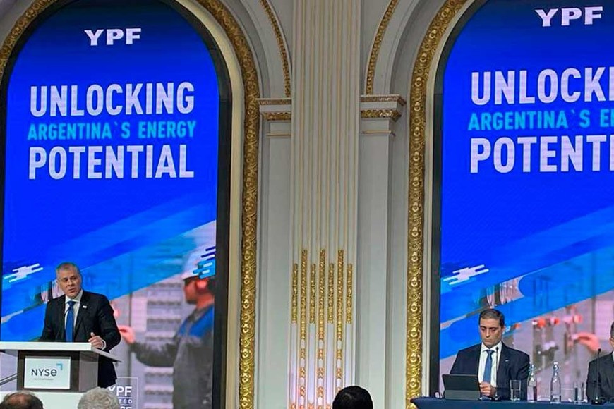 Presentación de los Resultados 2022 y del plan estratégico de YPF para los próximos 25 años, durante la celebración de los 30 años de cotizar en la Bolsa de Nueva York