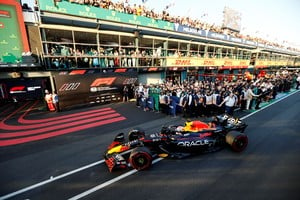 Formula One F1 - Australian Grand Prix - Melbourne Grand Prix Circuit, Melbourne, Australia - April 2, 2023
Red Bull's Max Verstappen after winning the Australian Grand Prix REUTERS/Darrian Traynor