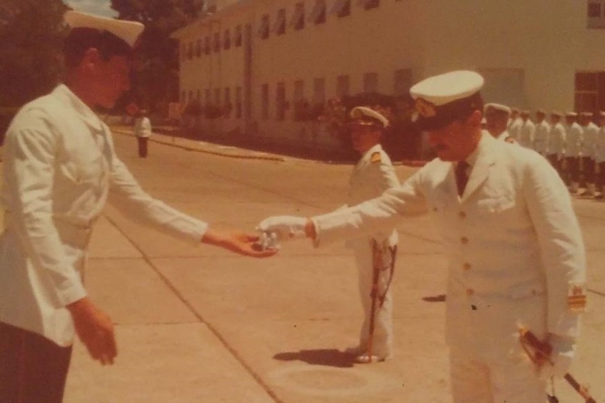 Un pibe recién salido del colegio. "Culi", uno de los tantos chicos argentinos que fue soldado a la fuerza . Crédito: Gentileza