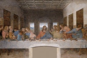 “La última cena”, de Leonardo Da Vinci, es tal vez la obra pictórica sobre la Semana Santa que más ha quedado fijada en el imaginario colectivo. Data de finales del siglo XV. Se ubica en el Refectorio del Convento Santa Maria delle Grazie, Milán. Foto: Archivo