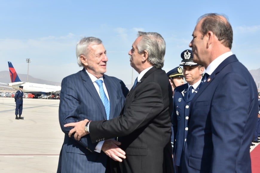 Alberto Fernández con el ministro de Relaciones Exteriores de Chile, Alberto Van Klaveren. Crédito: Presidencia de la Nación