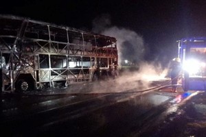 Trabajaron dos dotaciones del cuartel de Bomberos Voluntarios de Pueblo General Belgrano y una unidad cisterna del cuerpo activo de Gualeguaychú.