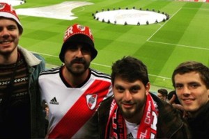 Andrew Teuten en la final de la Copa Libertadores en Madrid. Crédito: @andrewteuten