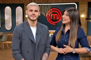 Mauro Icardi y Wanda Nara. Crédito: Telefe