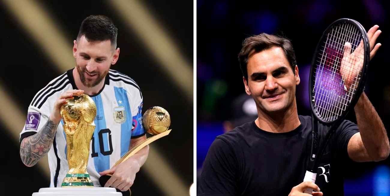 Lionel Messi recibió el reconocimiento de Roger Federer: "Tiene una grandeza constante"