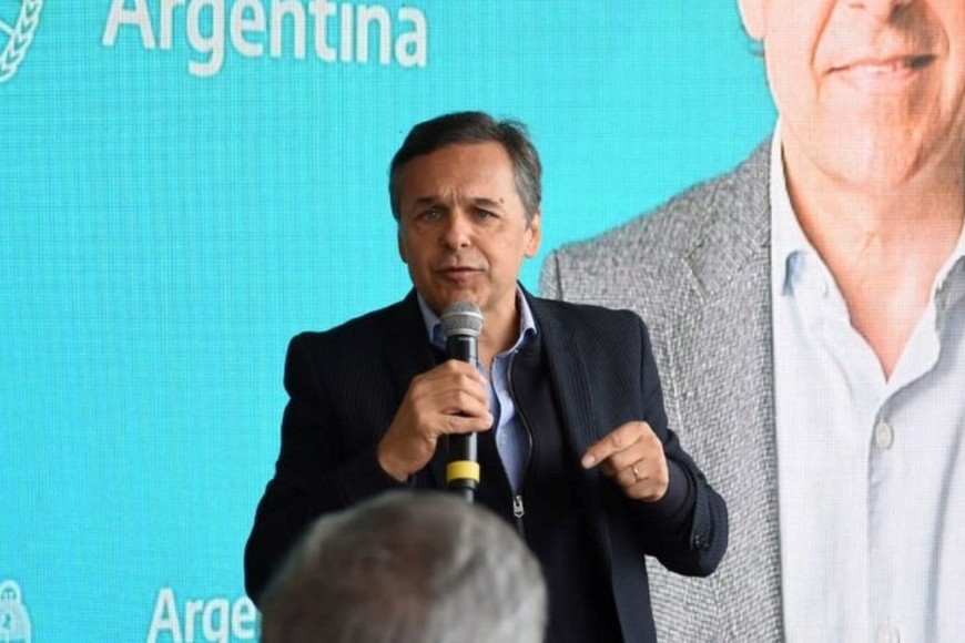 Diego Giuliano en Rosario. Crédito: Prensa Ministerio de Transporte