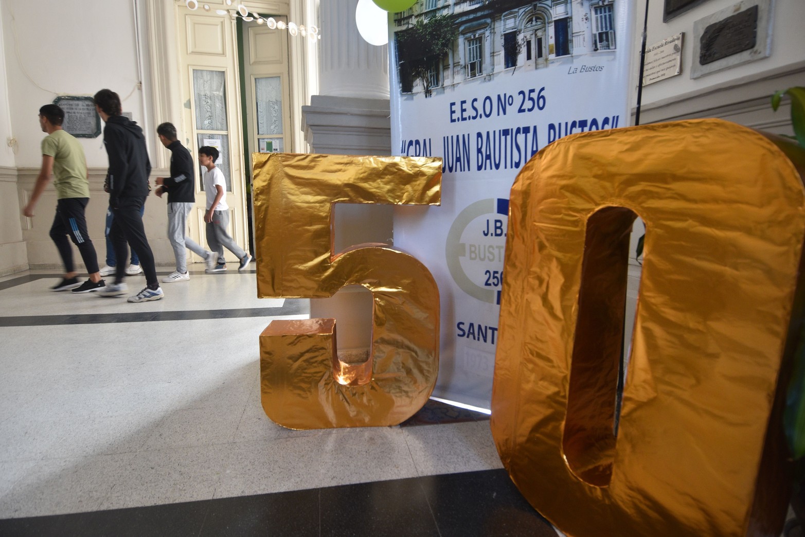 En 2015. La Escuela Bustos en un estado edilicio muy precario.