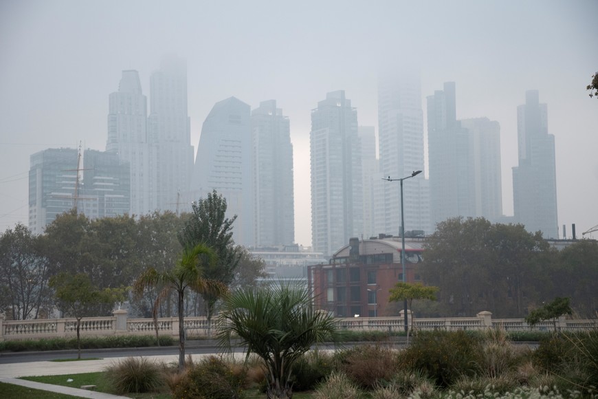 Así luce CABA este lunes por la mañana. Crédito: Daniel Dabove / Télam