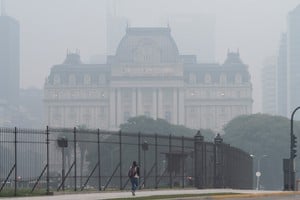 Así luce CABA este lunes por la mañana. Crédito: Daniel Dabove / Télam