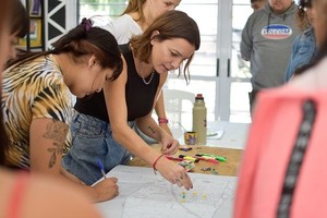 El simulacro se realizó sobre un mapeo colectivo realizado en conjunto con vecinas y vecinos de la zona sudoeste de Rosario.