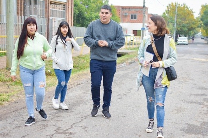 El simulacro se realizó sobre un mapeo colectivo realizado en conjunto con vecinas y vecinos de la zona sudoeste de Rosario.