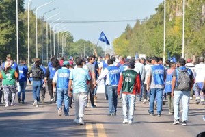 Manifestación en la Ruta 11.