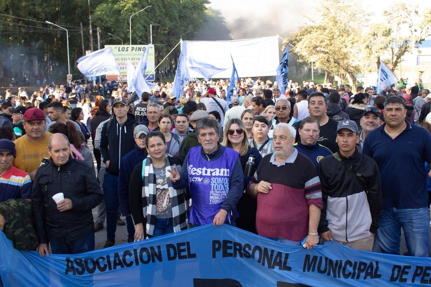 Movilizaciones frente a las dependencias de la obra social provincial y al Ministerio de Trabajo de la Provincia.