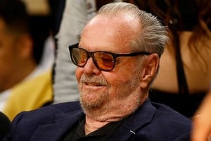 Jack Nicholson este viernes por la noche en el Crypto Arena.