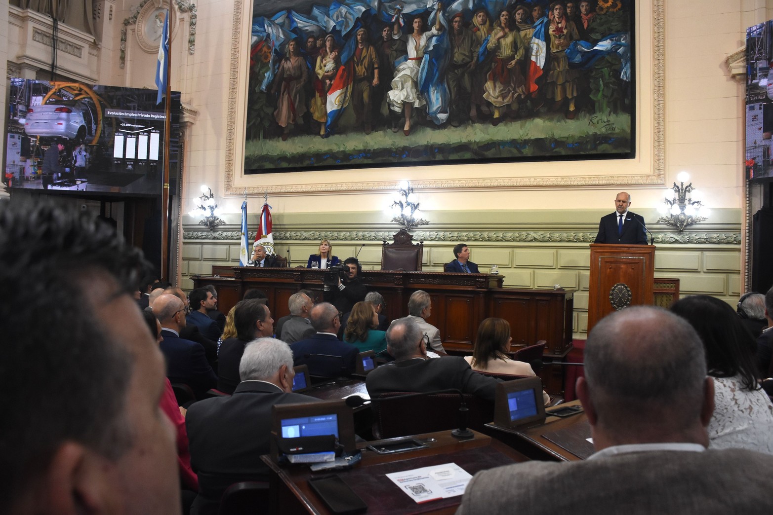 El discurso del gobernador Omar Perotti duró casi tres horas.