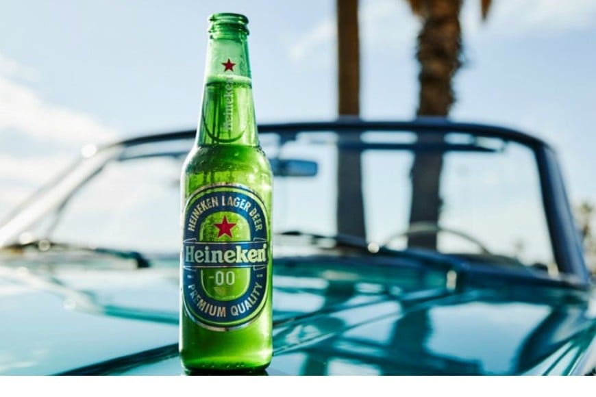 Heineken 0.0: la cerveza de siempre simplemente sin alcohol.