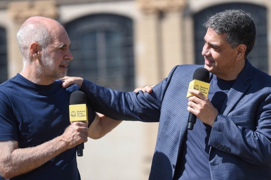 Horacio Rodríguez Larreta junto a Jorge Macri. Crédito: Prensa CABA