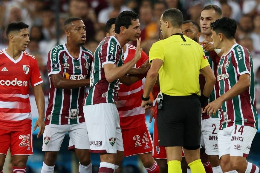 El encuentro entre Fluminense y River en el Maracaná