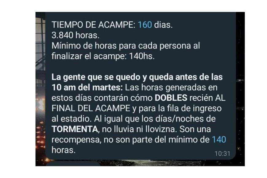 Se viralizaron las reglas que deben cumplir los fanáticos de Taylor Swift para acampar en River.