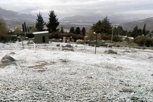 La nieve llegó a Tucumán este martes.