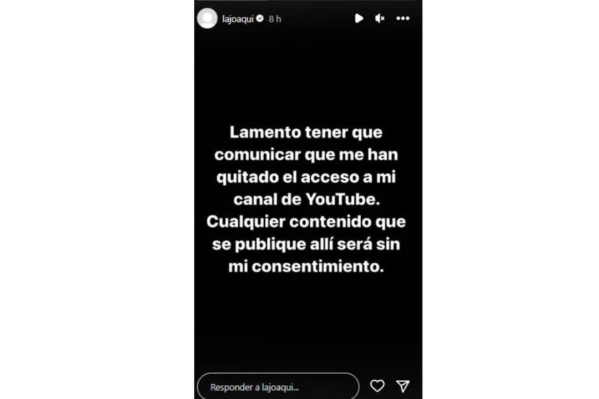 Contundente denuncia de La Joaqui en redes sociales.