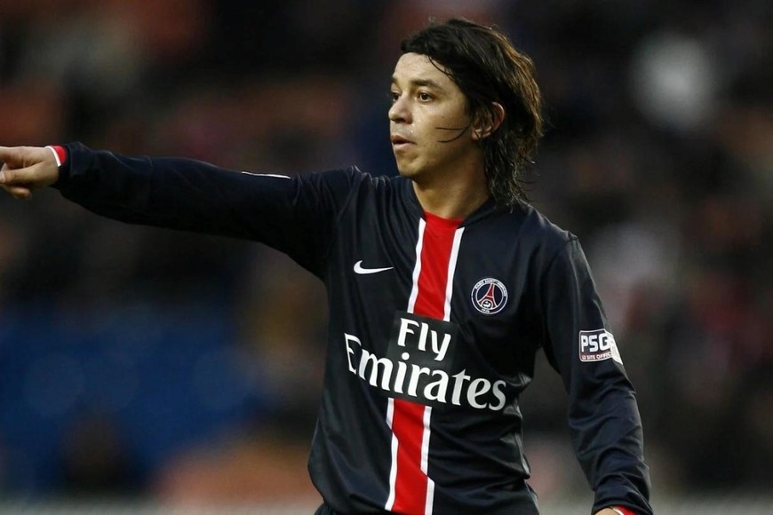 Gallardo con la camiseta del Paris Saint-Germain.