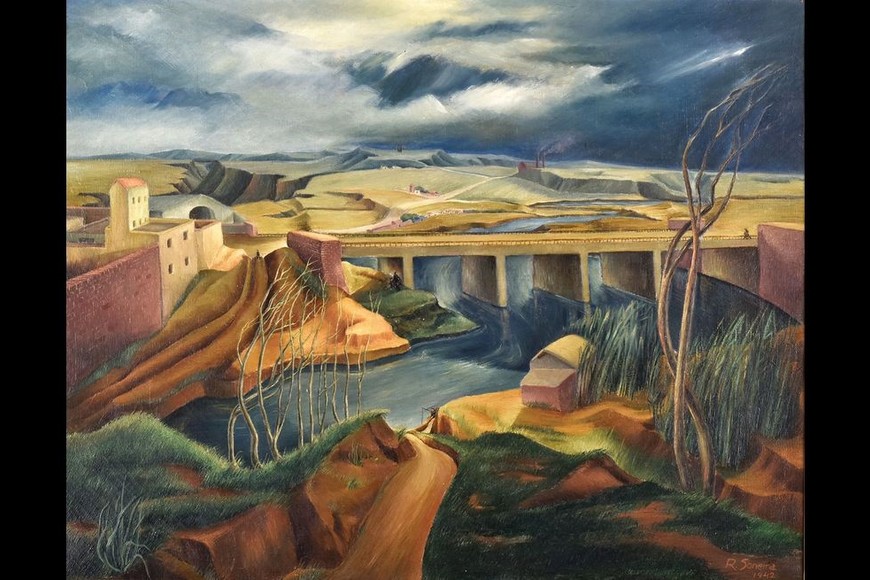 "Paisaje" de Rosalía Soneira. Foto: Museo Nacional de Bellas Artes