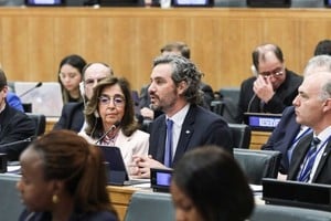 Santiago Cafiero en la ONU. Crédito: Cancillería