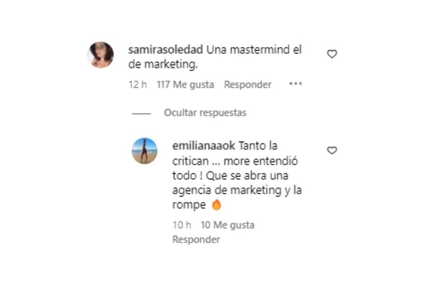 Mensajes de los seguidores