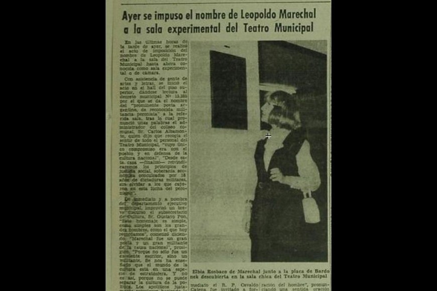 Artículo en El Litoral sobre la imposición del nombre a la sala. Foto: Archivo El Litoral / Hemeroteca Digital Castañeda