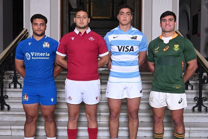 Italia, Georgia, Argentina y Sudáfrica, el Grupo C del Mundial. Crédito: World Rugby.