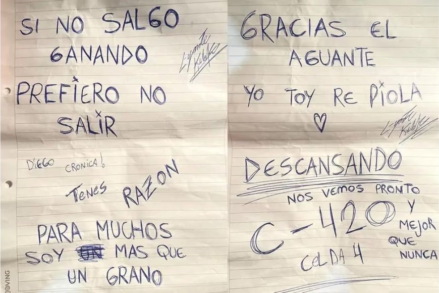 Cartas que escribió desde la carcel