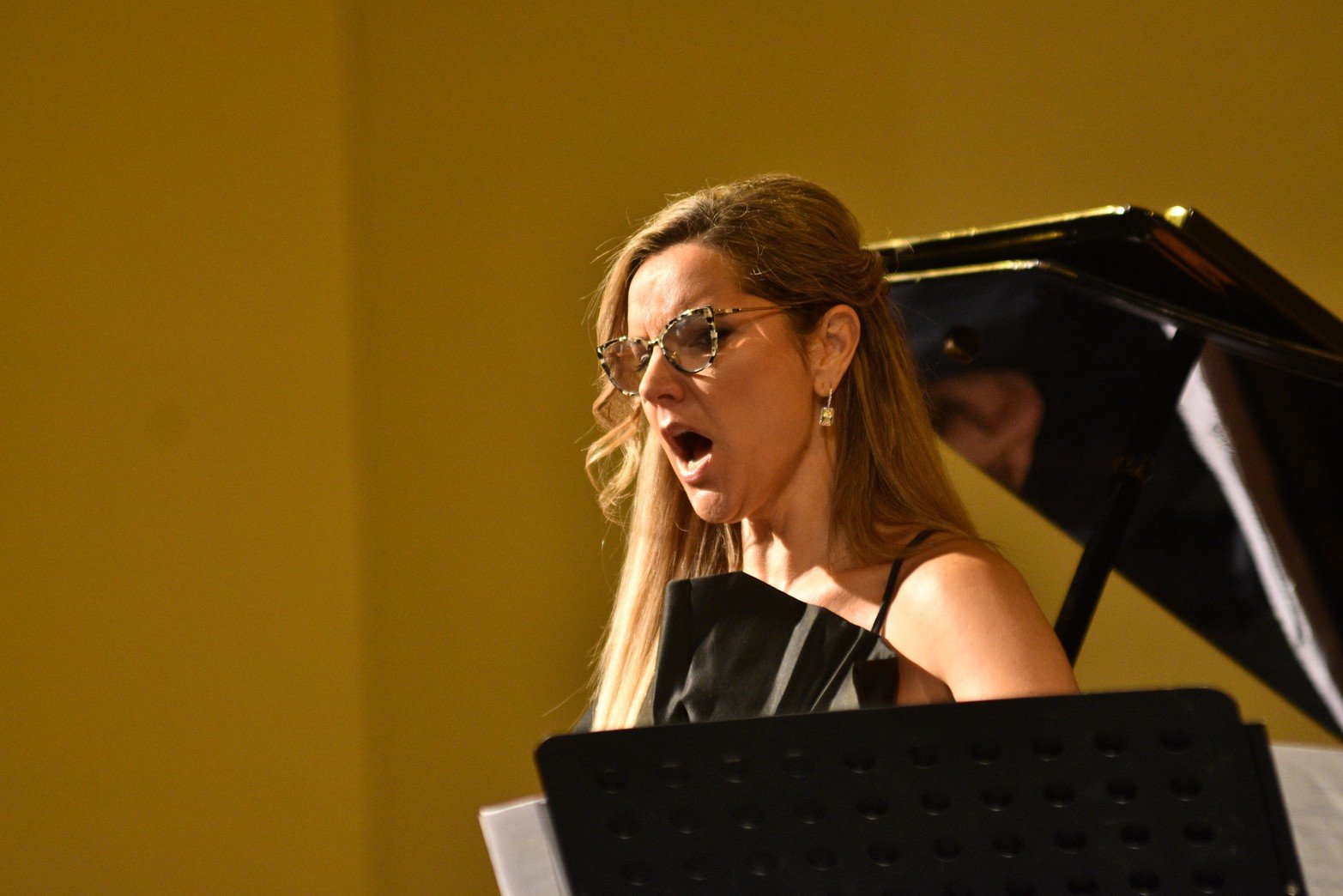 La soprano Virginia Tola y al destacado pianista Horacio Lavandera, vistieron de gala la Sala Mayor del Teatro Municipal “1 de Mayo”, en el marco de los 450 años de Santa Fe.
Foto: Manuel Fabatía