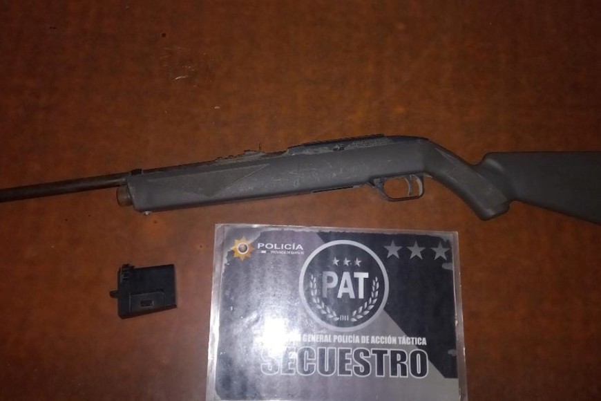 Una de las armas secuestradas.