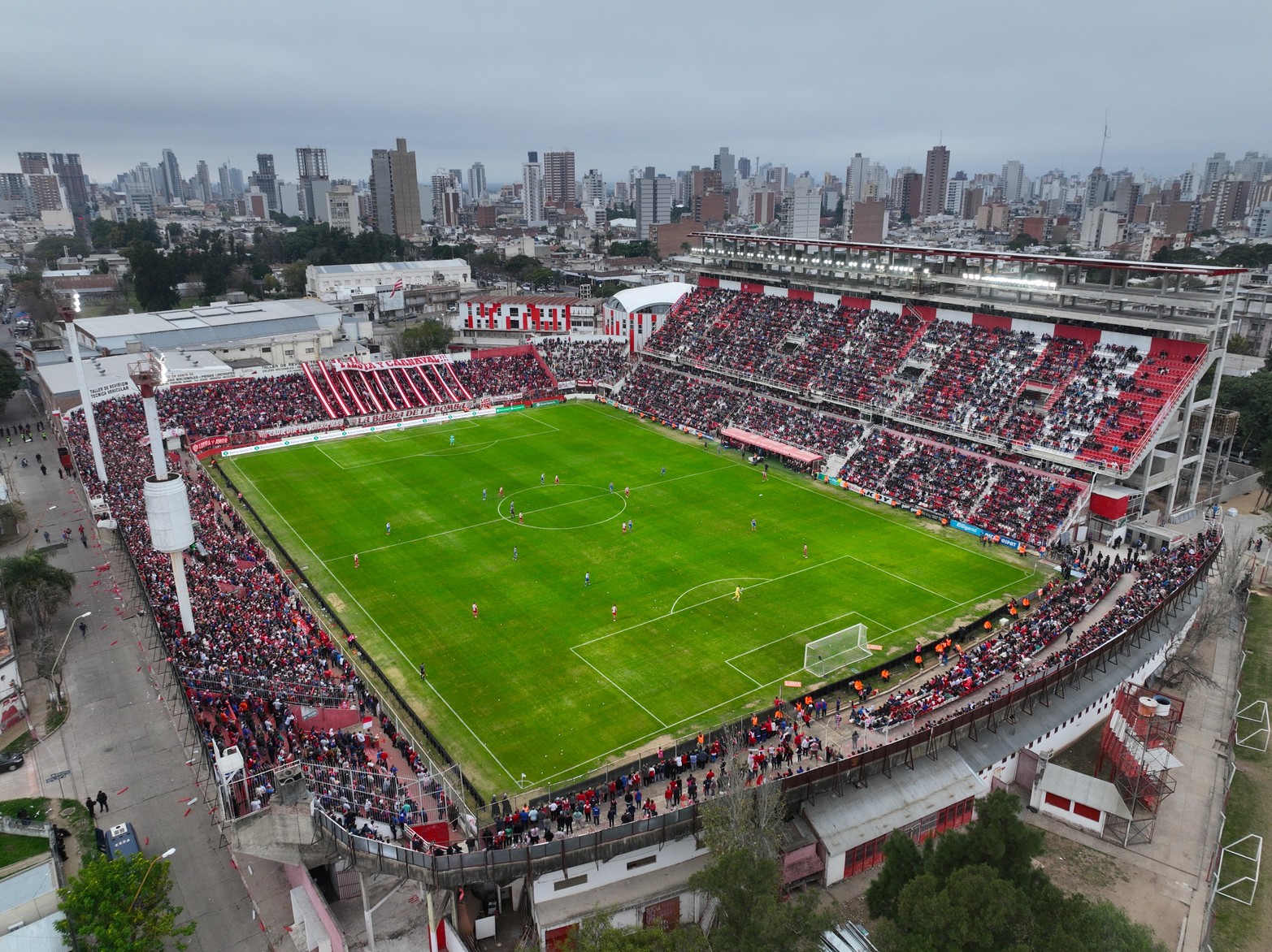 Desde el drone de El Litoral, Unión 0 - Boca 0.
Foto: Fernando Nicola