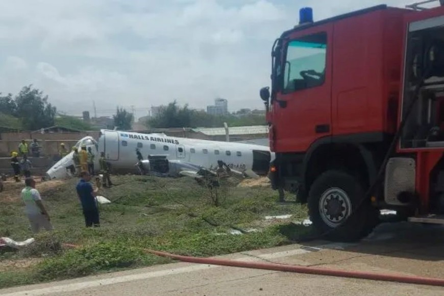 Un avión de Halla Airlines realizó un aterrizaje de emergencia