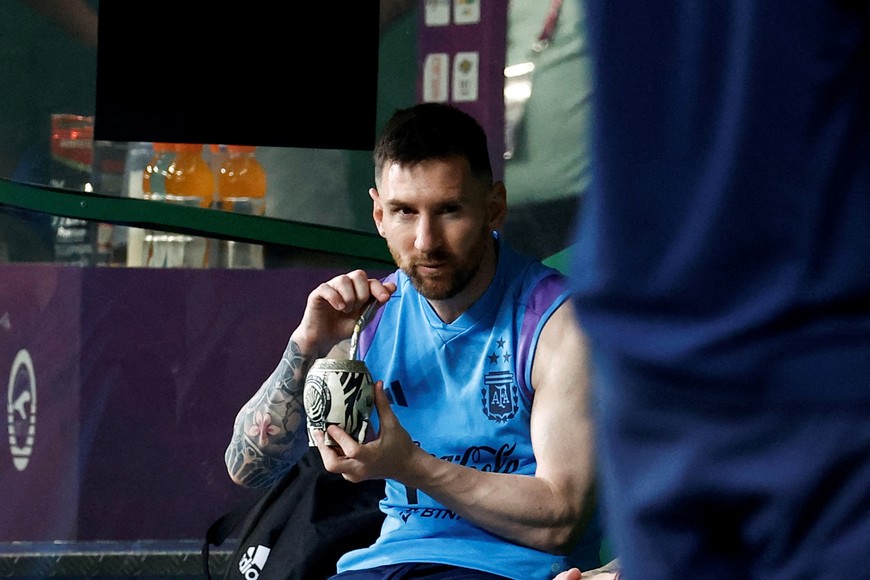 Soccer Football - International Friendly - Argentina training - Workers' Stadium, Beijing, China - June 14, 2023 Argentina's Lionel Messi during training REUTERS/Thomas Peter REFILE - CORRECTING VENUE