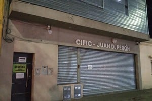 La sede del gremio que fue atacada en la ciudad de Rosario. Crédito: El Litoral.